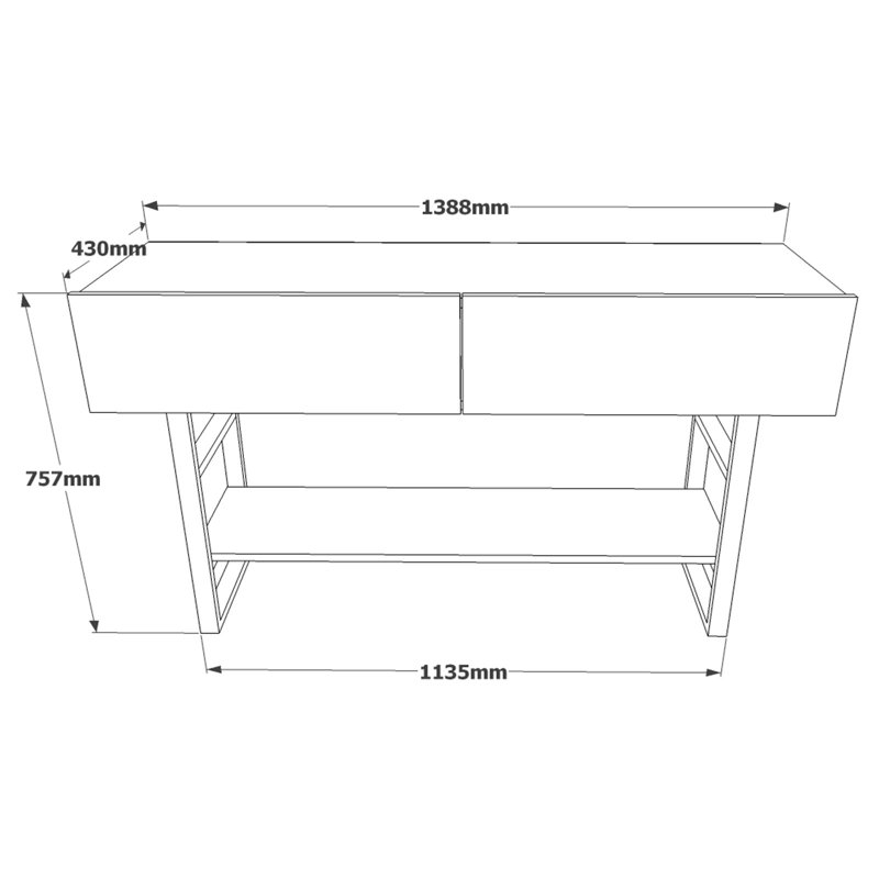 Roshaad 35'' Console Table