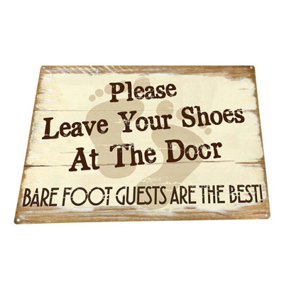 " Leave Your Shoes at Door " Print