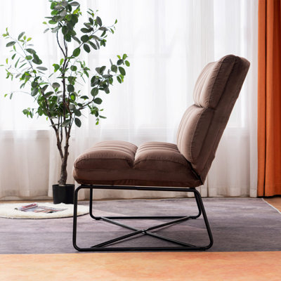 Canapé-lit Momka, canapé sans accoudoirs en velours Mid-Century, banc rembourré 2 places