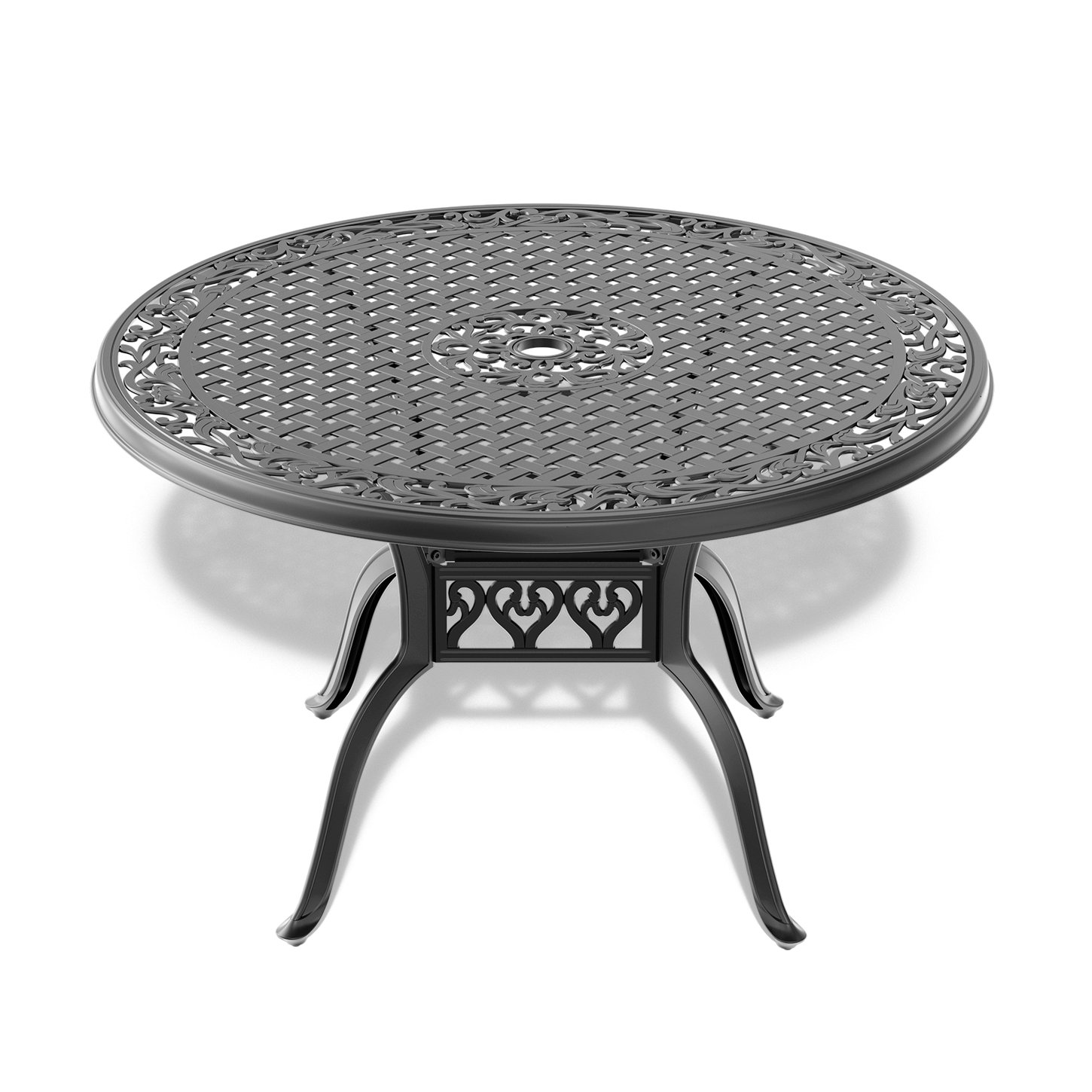 Darby Home Co Alexanderia Round 47.29'' Outdoor Dining Table | Wayfair