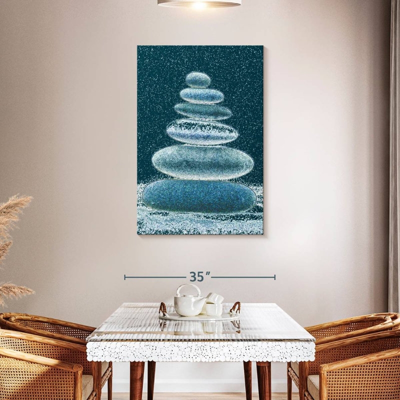 Alvord Winter Stone Stack, 45" H x 30" W