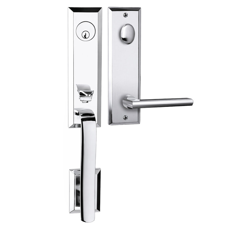 Ensemble de poignées Austin Bravura 971-839 avec levier Delray en chrome brillant - R, Chrome brillant, Oui