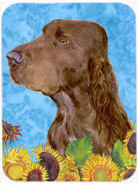 Planche à découper en verre trésors caroline Field Spaniel