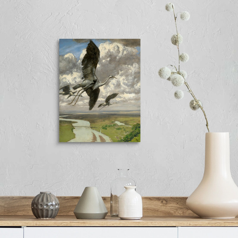 Wondrous Birds, 1892 par Hans (1839-1924) Thoma-impression sur toile, Toile tendue, H 14 po x l 11 po x P 1,25 po