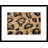 « snow leopard skin montrant un motif tacheté », reproduction de photo encadrée-21090145