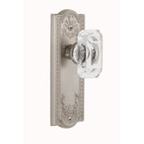 Grandeur Parthenon Plate Privacy with Baguette Crystal Door Knob