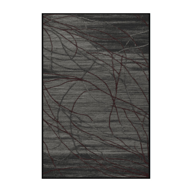 Tapis noir lavable à la machine, Tapis de couloir 2 pi x 4 pi