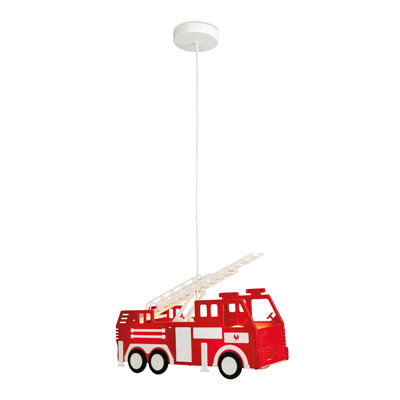 2 - Light Red/White Novelty Pendant