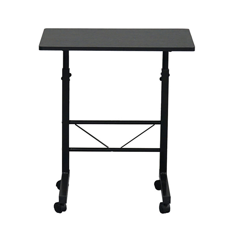 Laptop Cart with Wheels, 86.36cm H x 81.28cm W x 40.64cm D, Black