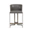 Banks Upholstered Stool with Metal Frame-70046047-70046049-72862920