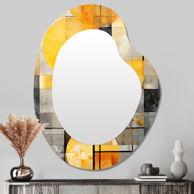 Lancashire - Miroir mural moderne à formes asymétriques