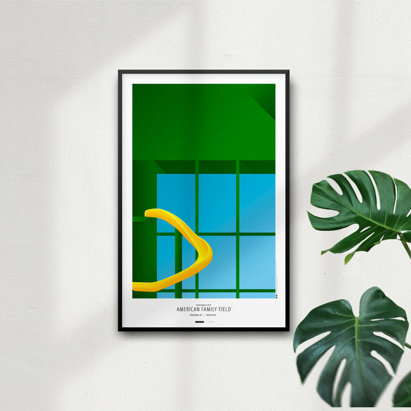 «Minimalist Family Insurance Field» par S. Preston, reproduction d'art graphique sur papier sans cadre