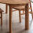 Teak solid wood oval desk