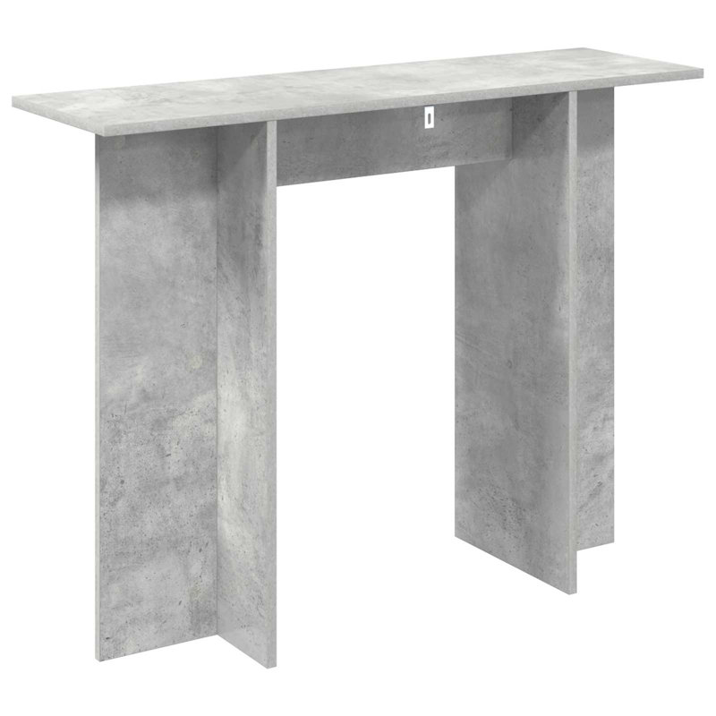 100cm Console Table, Concrete Grey, Concrete Grey, Concrete Grey