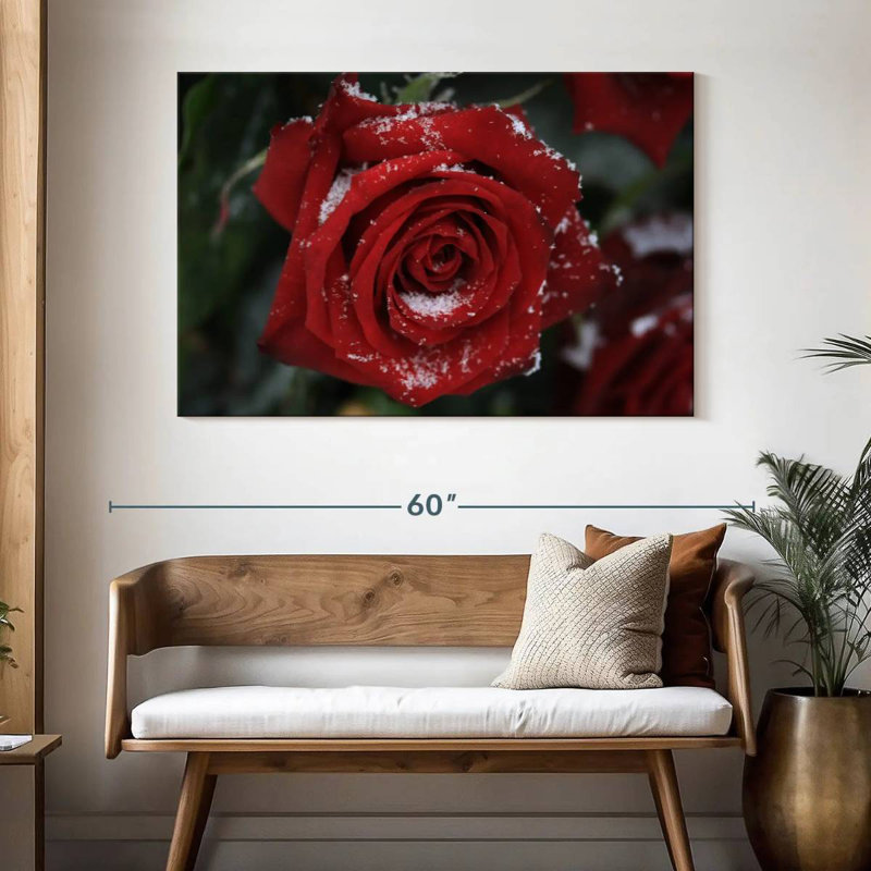 Rose rouge Harnek, H 32 po x l 48 po