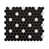 Noir / pois blancs