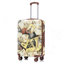 20 po / 24 po / 28 po 3 pièces / ensemble dans une valise à roulettes pivotante pour PC, avec valise de transport, avec motif imprimé et serrure à combinaison