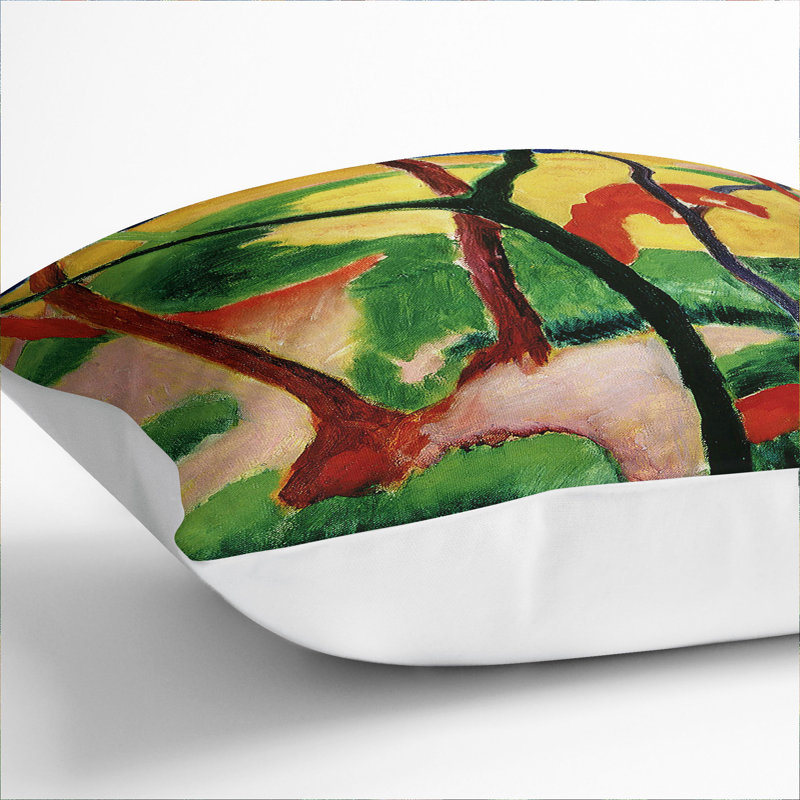 Weasels Playing Scatter Cushion, White, 40cm H x 40cm W x 15cm D