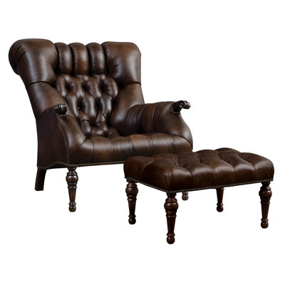 Leopold Wingback Chair with Ottoman