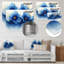 Blanc sur velours bleu jonquilles Bloom I - impression d'art en métal traditionnel, jonquilles en métal-405958565