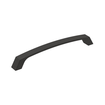 Premise 6-5/16 inch (160mm) Center-to-Center Matte Black Cabinet Pull - 25 Pack