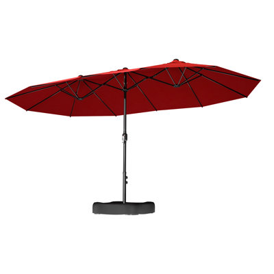 Rectangular Market Umbrella With Base