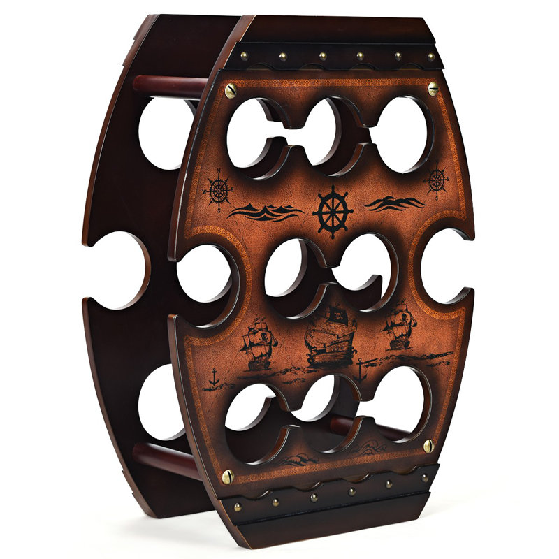 Cecily Wine Bottle Rack in Brown
