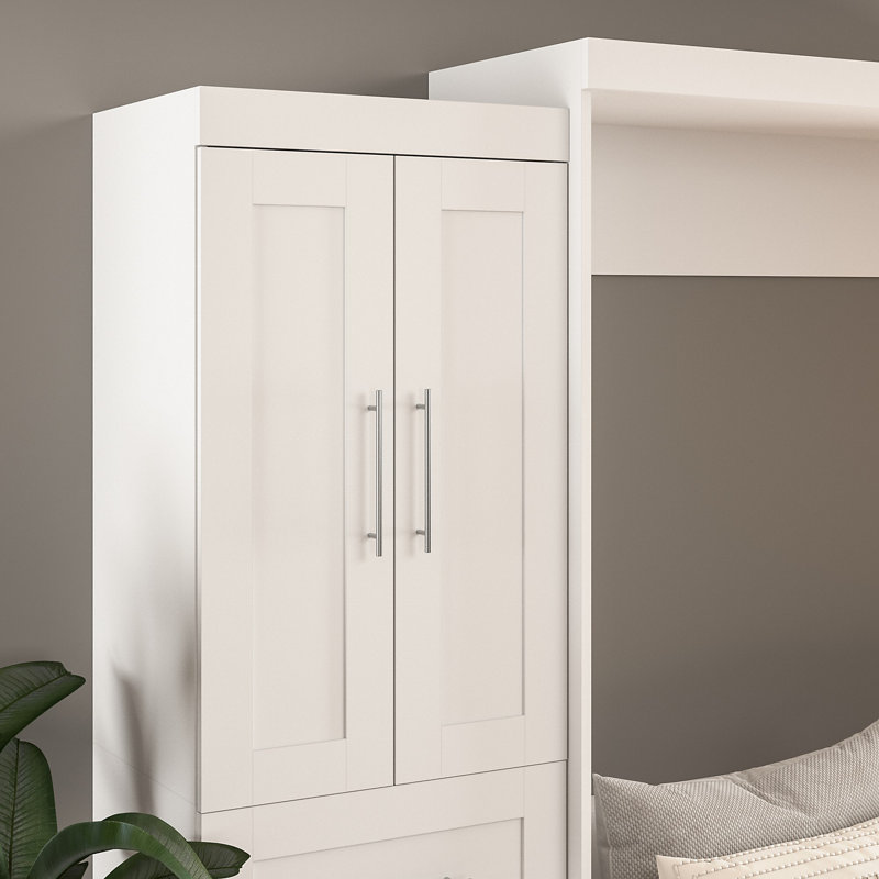 Portes Arlex pour rangement pour garde-robe, H 37,68 po x l 24,8 po x P 0,62 po, Blanc