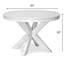 Surfside - Table de salle à manger ronde 45 po - Finition blanche patinée