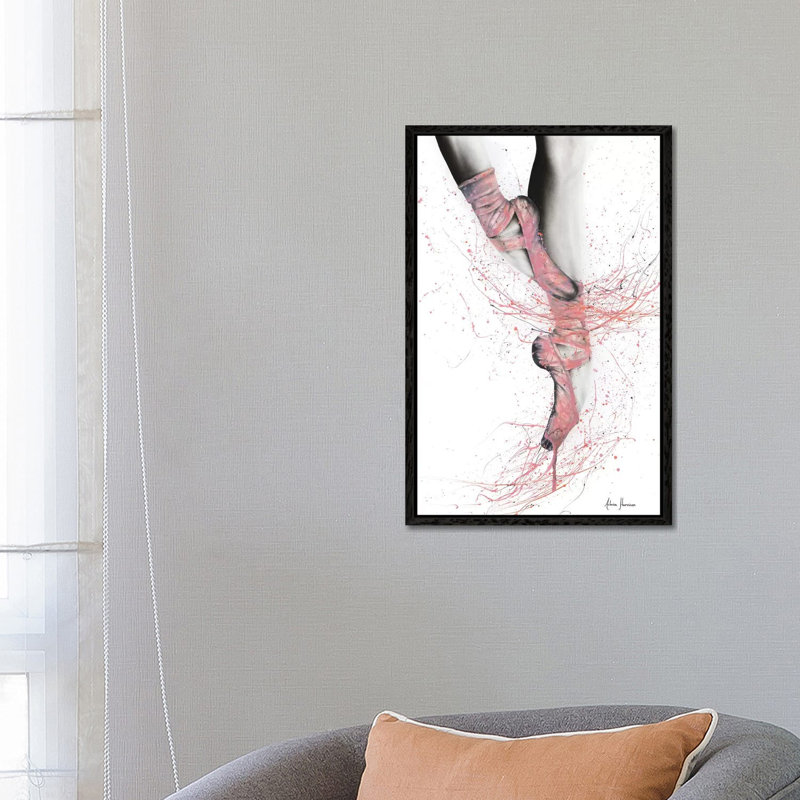 Old Shoes, New Dance by Ashvin Harrison - Print on Canvas, 66.04 cm H x 45.72 cm W, Black Framed