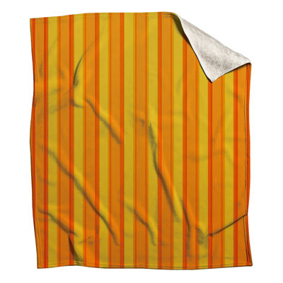 Couvertures orange à rayures jaunes