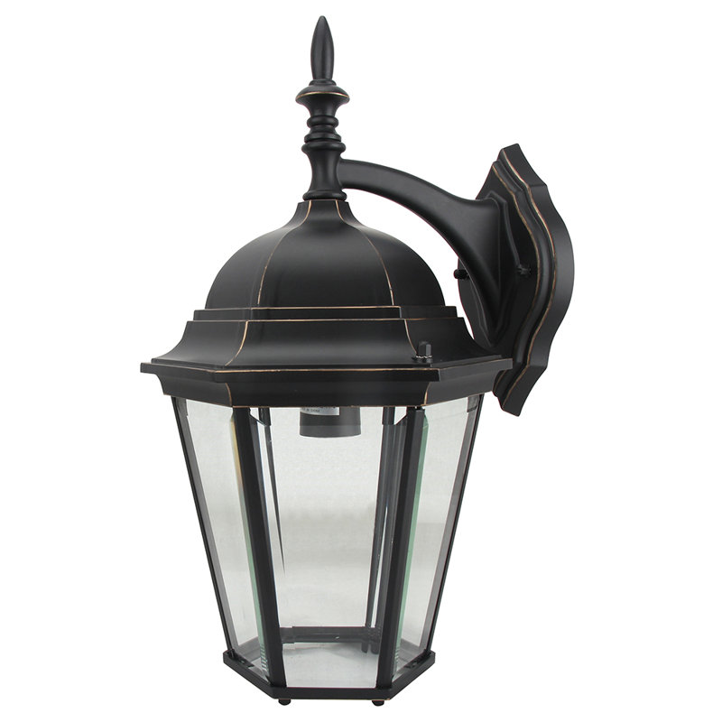 Lanterne murale d'extérieur H 13 po Treviso, Noir impérial, H 13 po x l 8 po x P 8 po