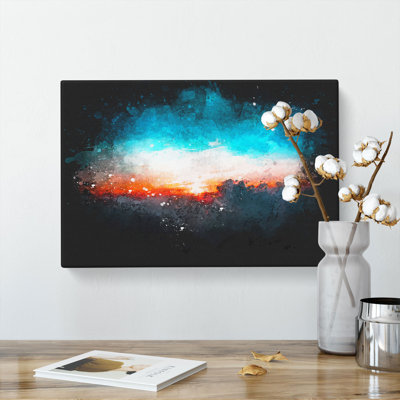 Sunset Behind the Clouds - Wrapped Canvas
