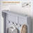 Coat Racks 3-in-1 Entryway Hall Tree, 38” Storage Bench with 4 Hooks &amp; Shoe Storage | Gray | Coat Racks