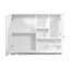 Pharmacie murale 36 pouces avec porte miroir et tablette ajustable-1286060158