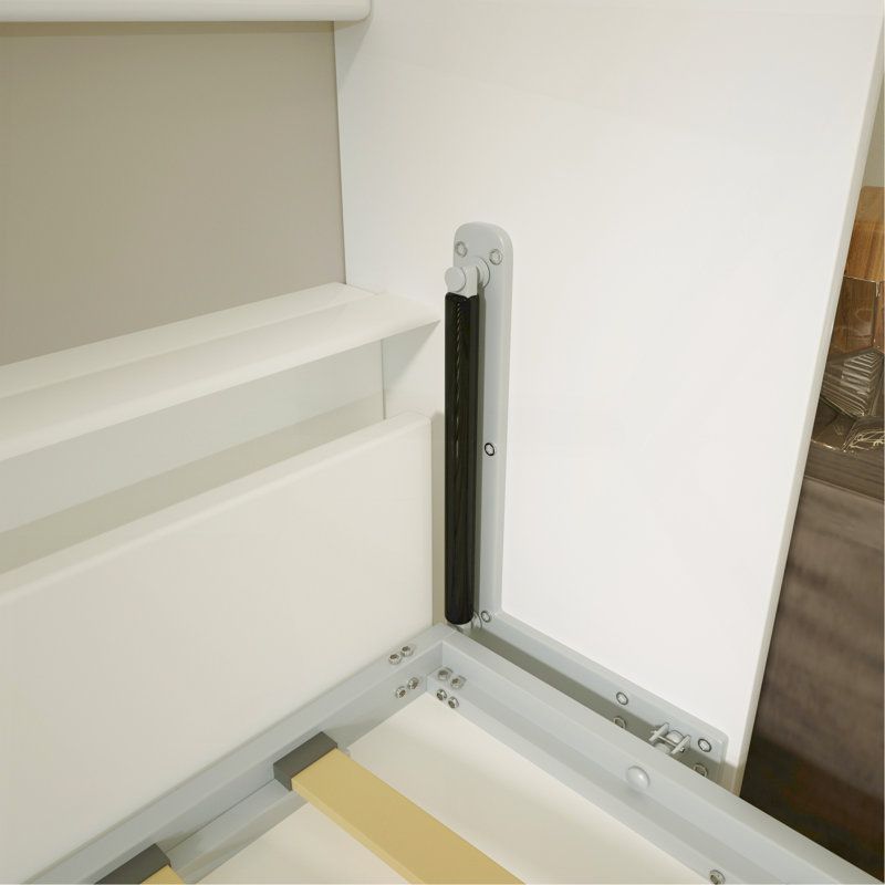 Lit escamotable horizontal simple avec rangement Mordern Design pour chambre à coucher ou chambre d'amis