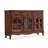 American-style Walnut & Glass Sideboard