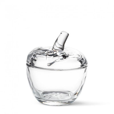 Small Apple Shaped Covered Jar