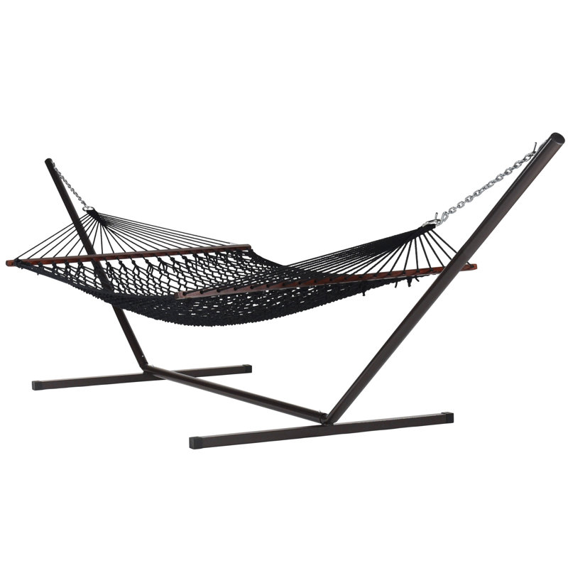 Hamac double avec support Blanco, Noir