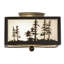 Glass Semi Flush Mount