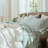 MooMee Gingham Sheet Set 100% Washed Cotton Linen Like Textured Breathable Lightweight-119224426-119224408