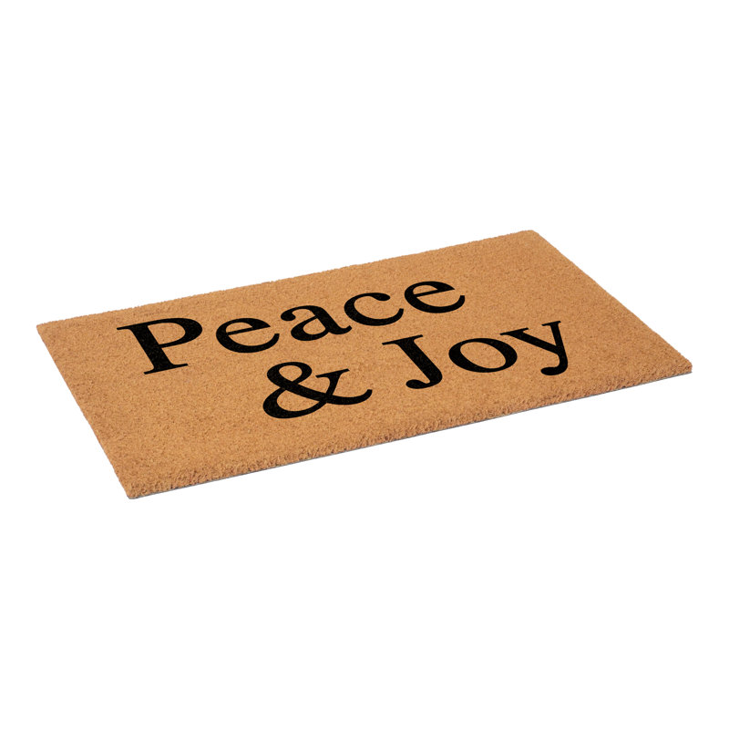 Peace & Joy Doormat, 24"x36"