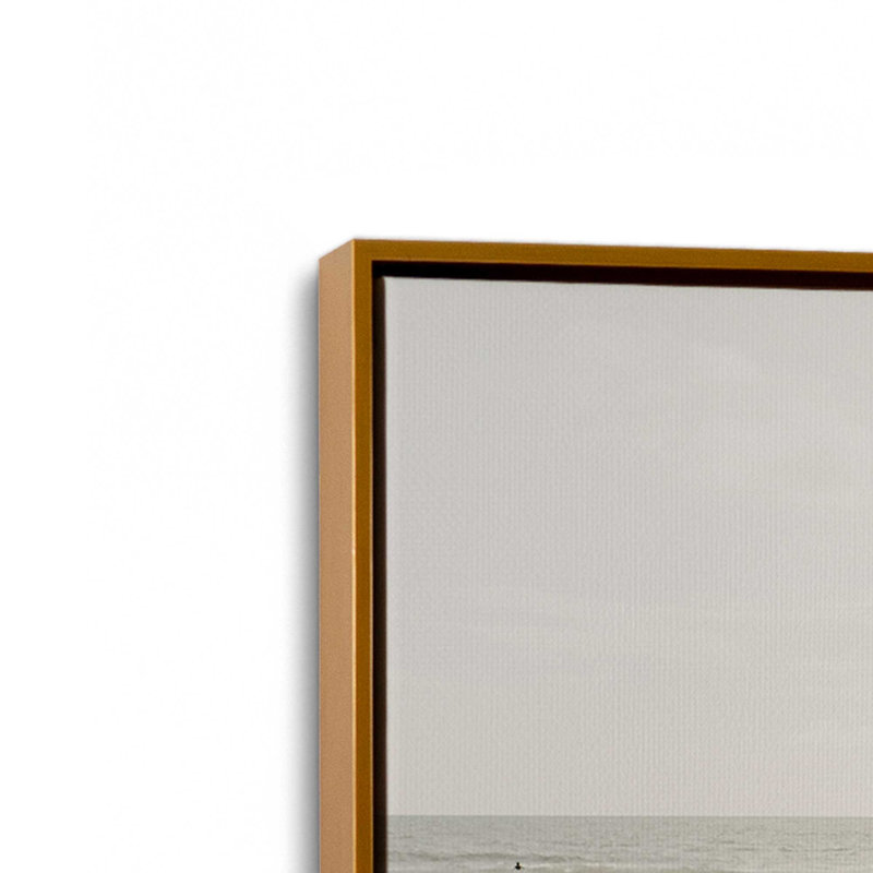 «Solitaire Surf II», reproduction sur toile, H 8,75 po x l 12,75 po x P 1,75 po, Cadre flottant or poli, 1