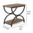 Tashai 2-Tier Rectangular End Side Table with Semicircular Metal Legs-270193291-329926391