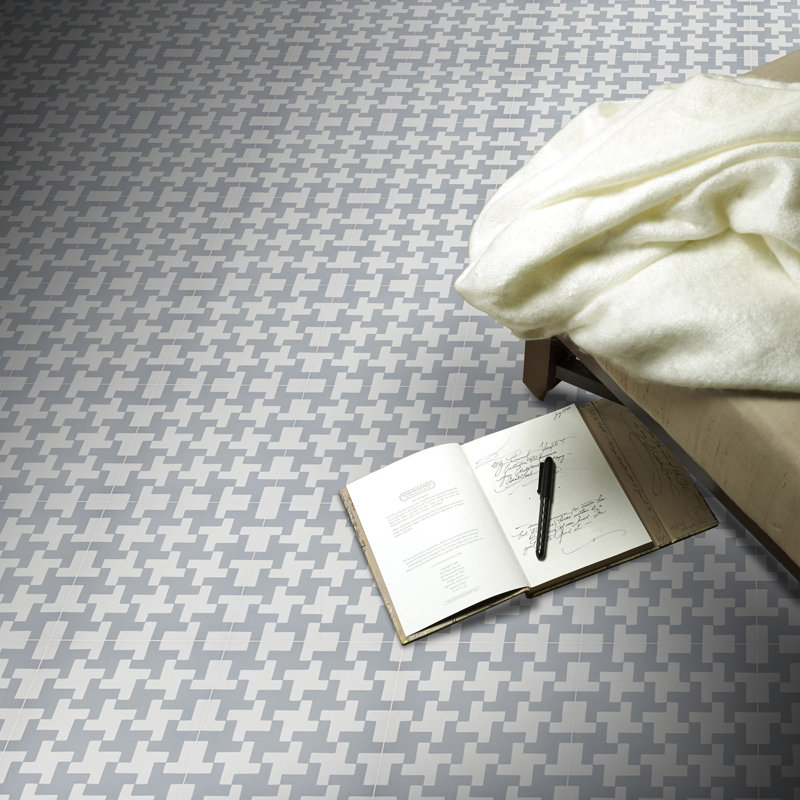 Souss 8" x 8" Cement Patterned Wall & Floor Tile