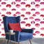 Watercolor Lips Abstract Peel & Stick Wallpaper Roll by Jamie Graney