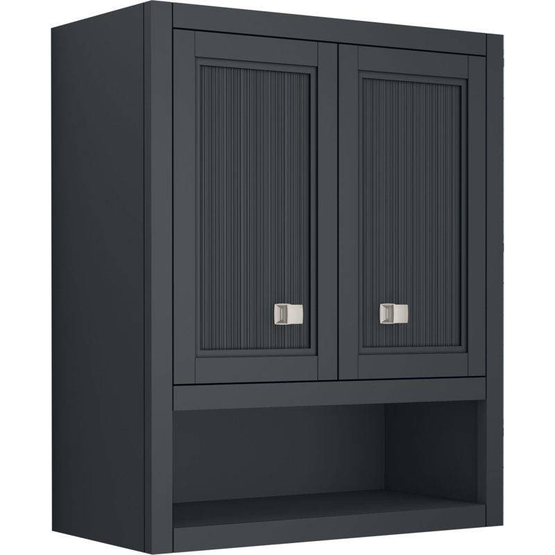Hearthaven 28" x 24" Wall Cabinet, Slate Gray