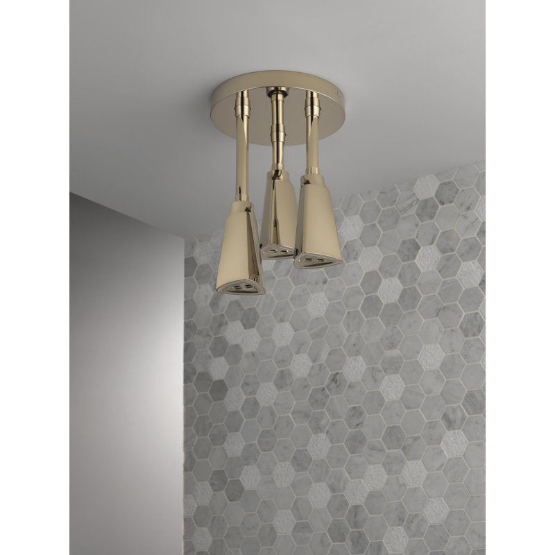 Pendant Full Rain Fixed Shower Head, Polished Nickel
