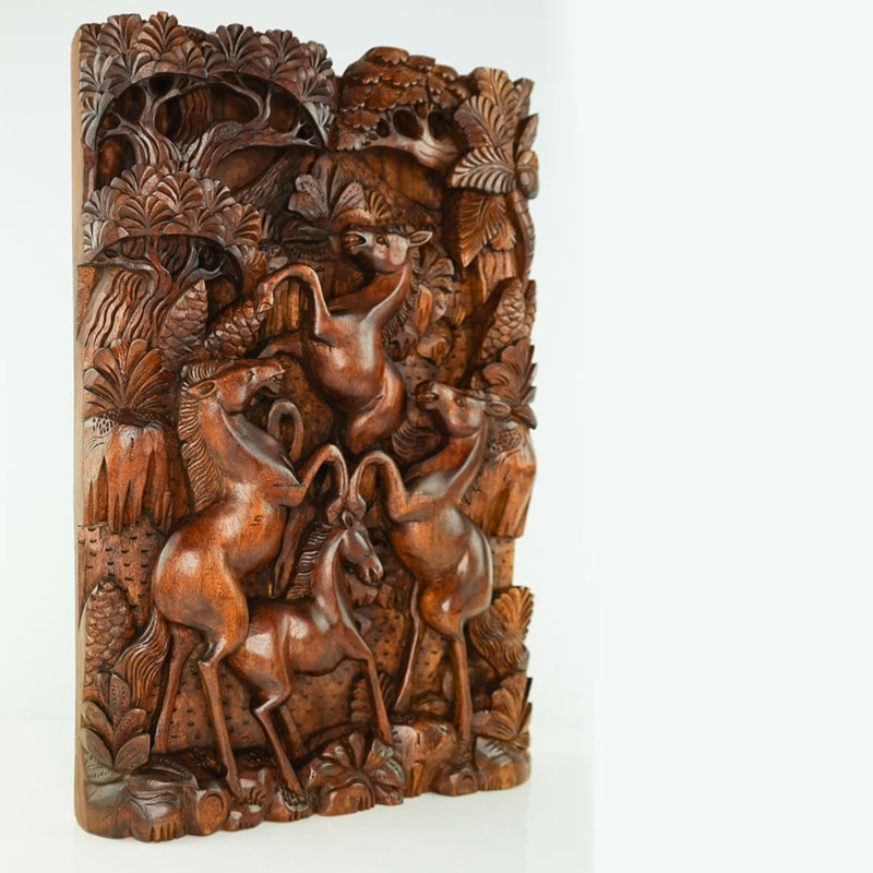 Handmade Wall Decor on Solid Wood