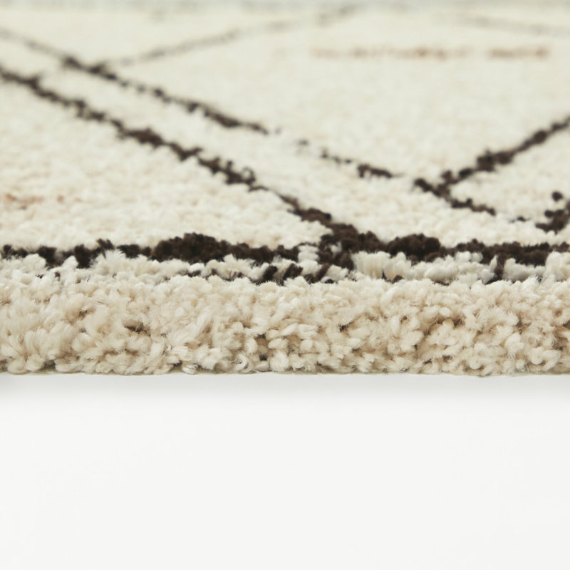 Tapis marocain à poils longs Lopes, Rectangle 7 pi 10 po x 10 pi